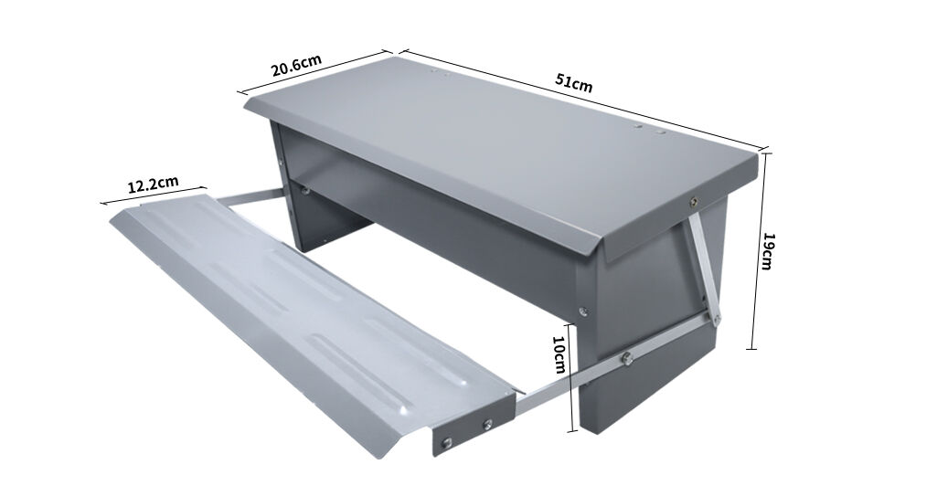 Outdoor Automatic 5kg Poultry Feeder With Foot Pedal Chicken Trough 