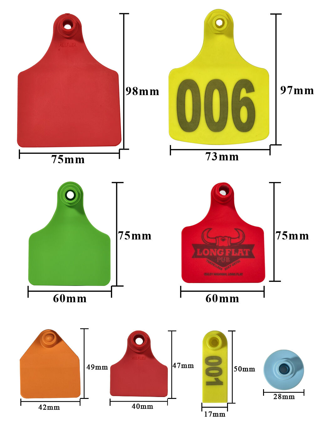 Cattle/Pig/Sheep Livestock TPU+Plastic Ear Tag