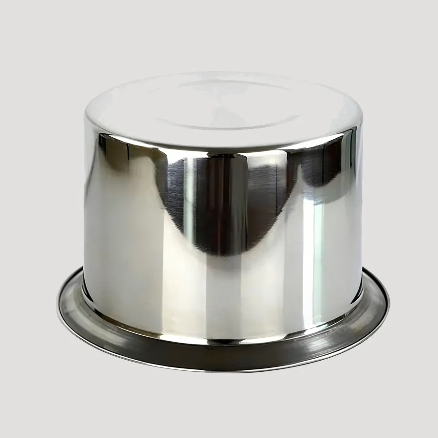 Stainless steel straight tube food bowl used for feeding calves, cowshed accessories, drinking water bowl