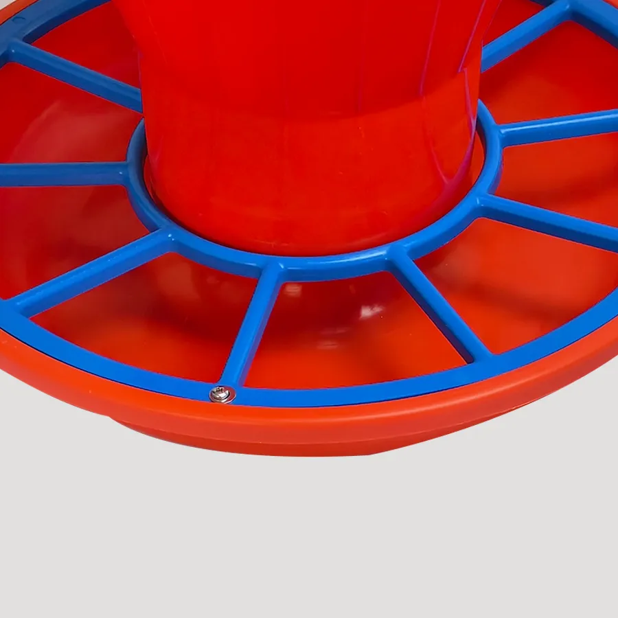 Automatic plastic double-sided pig feeding trough