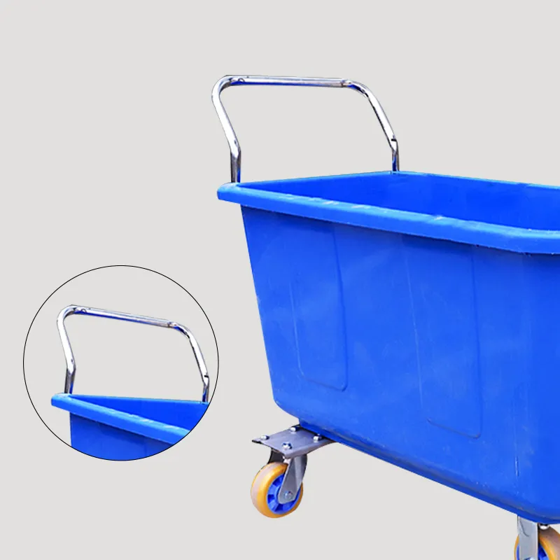 Stainless steel or plastic feed handcart suitable for pig and livestock equipment