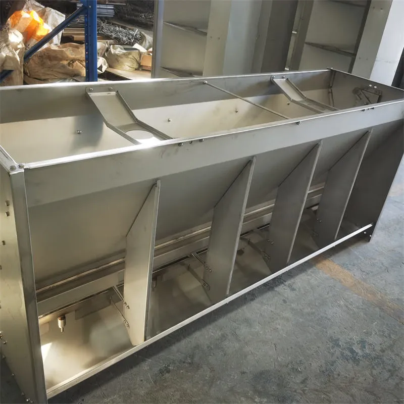 Thickened stainless steel double-sided dry wet feeding trough