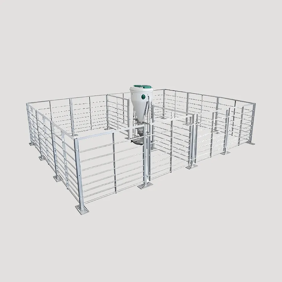 Hot dip galvanized pregnancy fattening pig positioning column for sow breeding