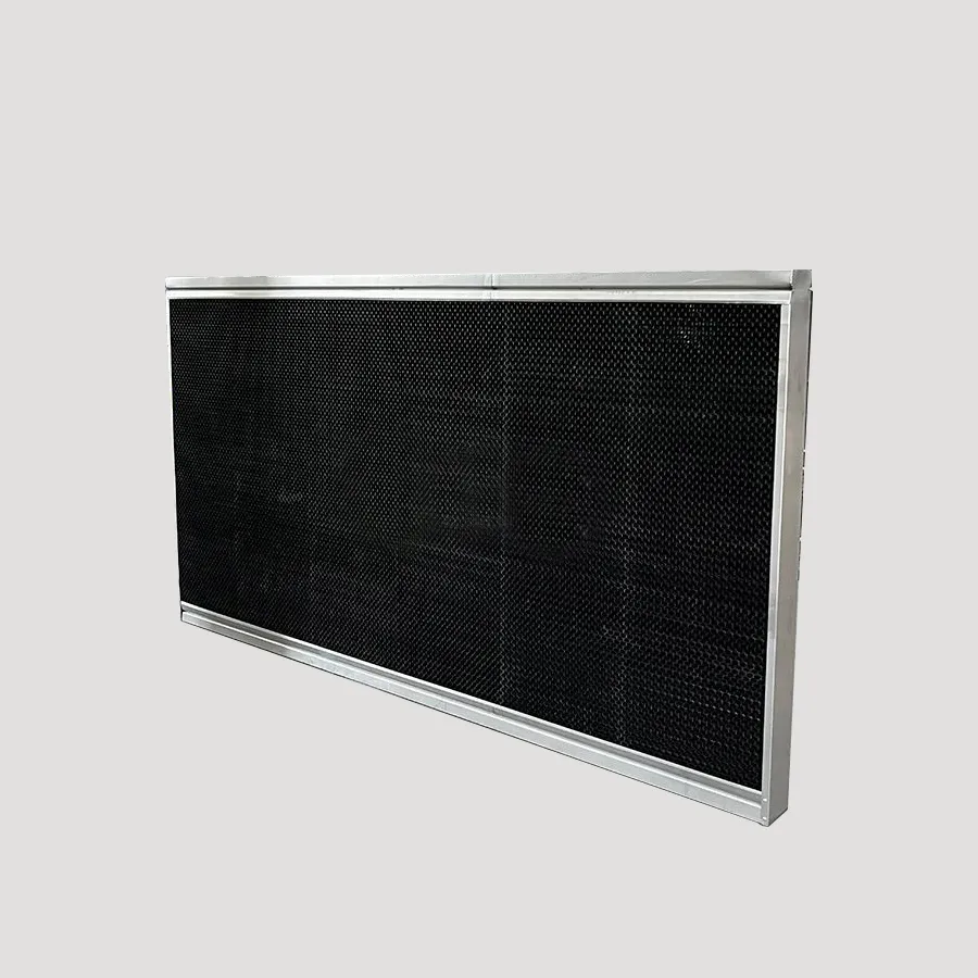 PP filling, anti UV black plastic mesh filling pad, poultry and livestock house cooling pad, customized cutting