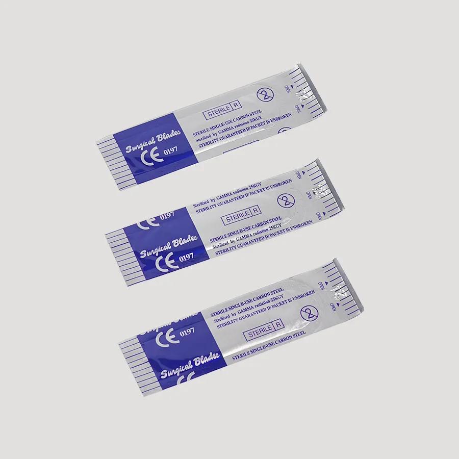 Stainless steel sterile disposable veterinary surgical instruments, surgical blades