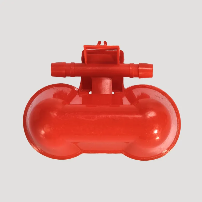 Red automatic chicken parrot pigeon poultry farm drinking cup