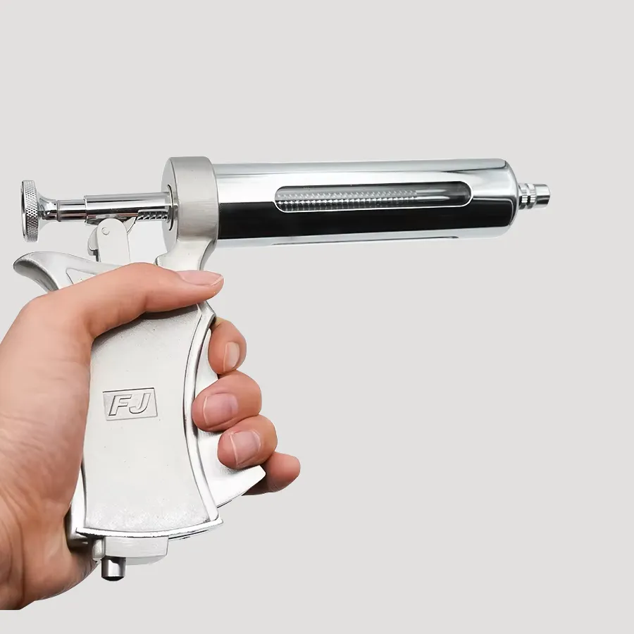 30ml/50ml automatic stainless steel veterinary poultry vaccine injection gun