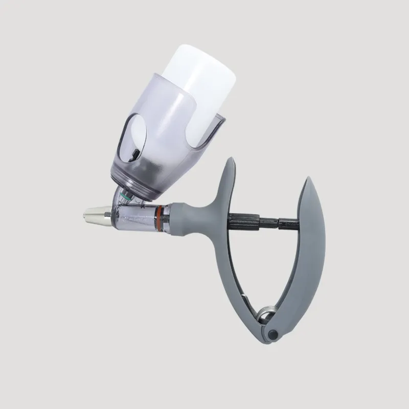 Veterinary continuous injection syringe 2/5ml adjustable dose