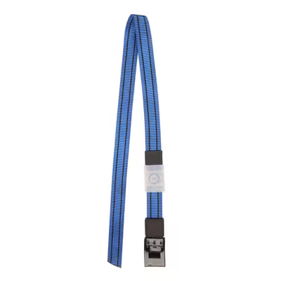 Premium Blue Nylon Cow Collar With Buckle Closure And Chip Placement Hole