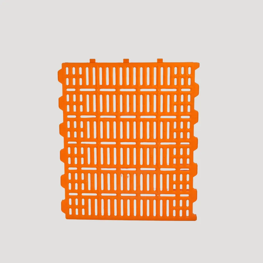 Plastic strip flooring for pig farms
