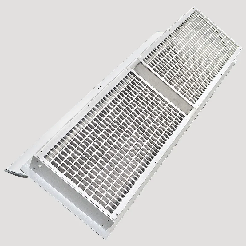 PVC ventilation windows at the entrance of poultry