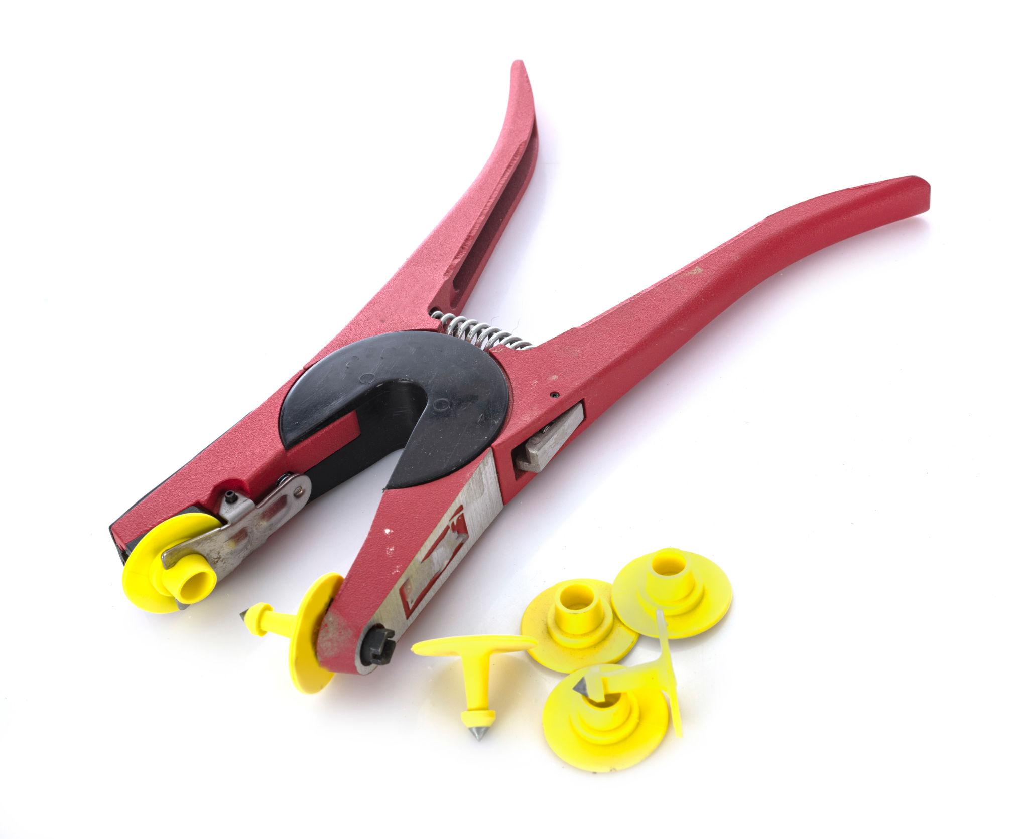 pliers for animal identification